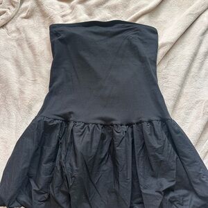 wild fable Black Strapless Mini Dress